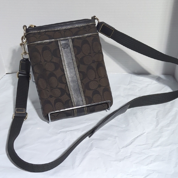 Coach Black and Brown Messenger Bag